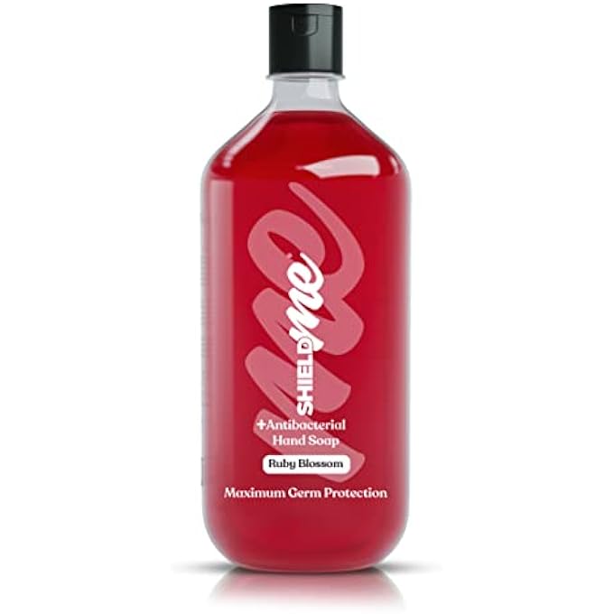 SHIELDME ANTIBACTERIAL HANDWASH LIQUID SOAP REFILL, RUBY BLOSSOM  1LITER - Image 1